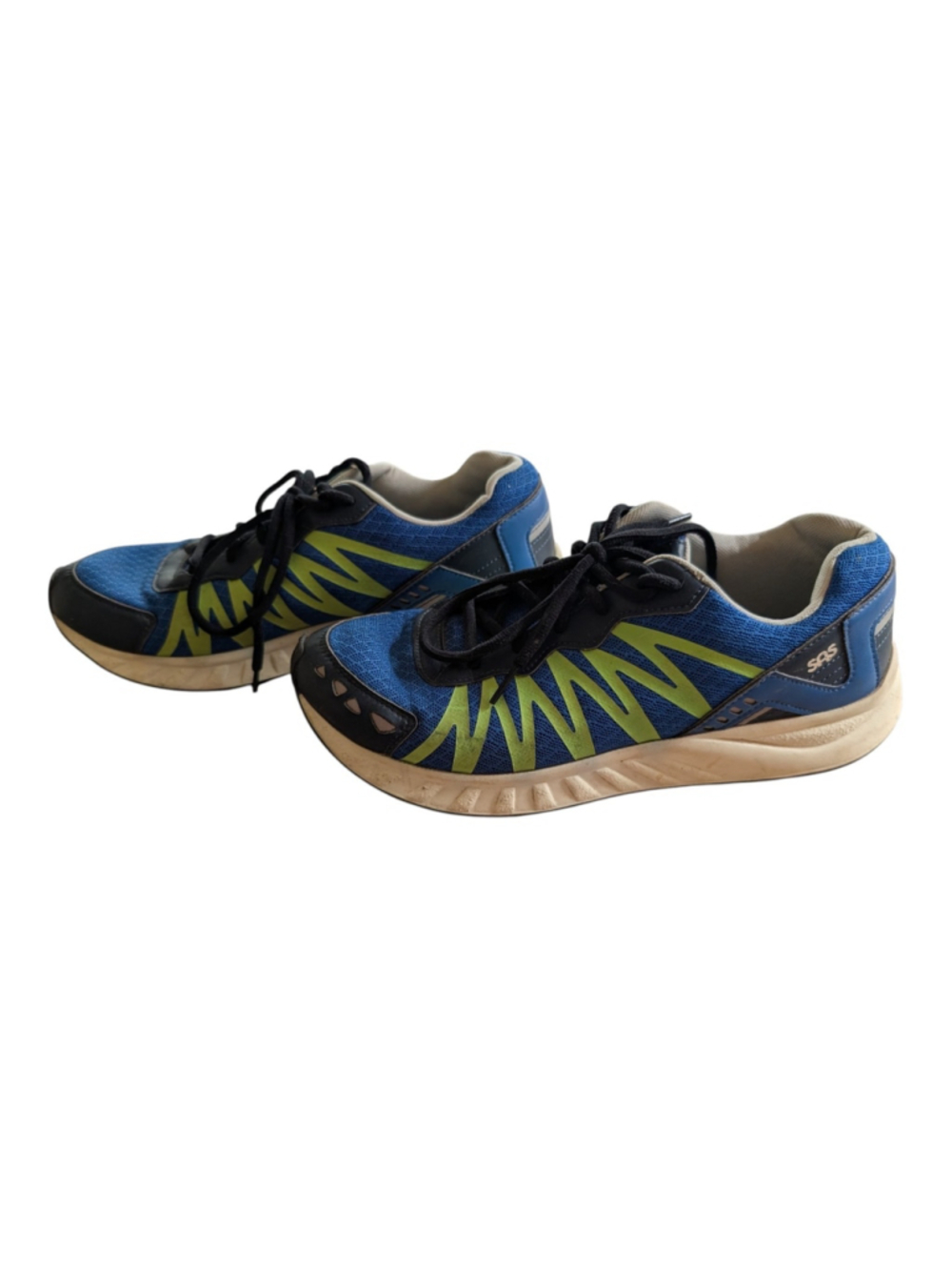 Sas Pursuit Shoe Blue/neon Yellow Men's 7.5 Women's 9
